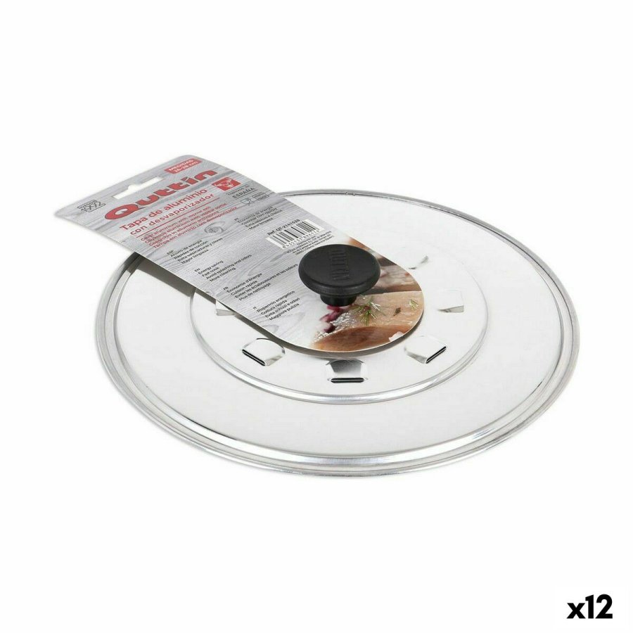 Stegepande lg med fordamper Quttin Aluminium  28 x 28 x 4 cm (12 enheder) #1