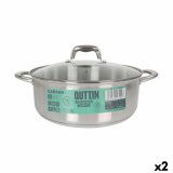 Gryde Med Glaslg Quttin Caesar Stl  30 x 11,5 cm (2 enheder) #1
