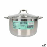 Gryde med Glaslg Quttin Caesar Stl  32 x 18,5 cm (2 enheder) #1