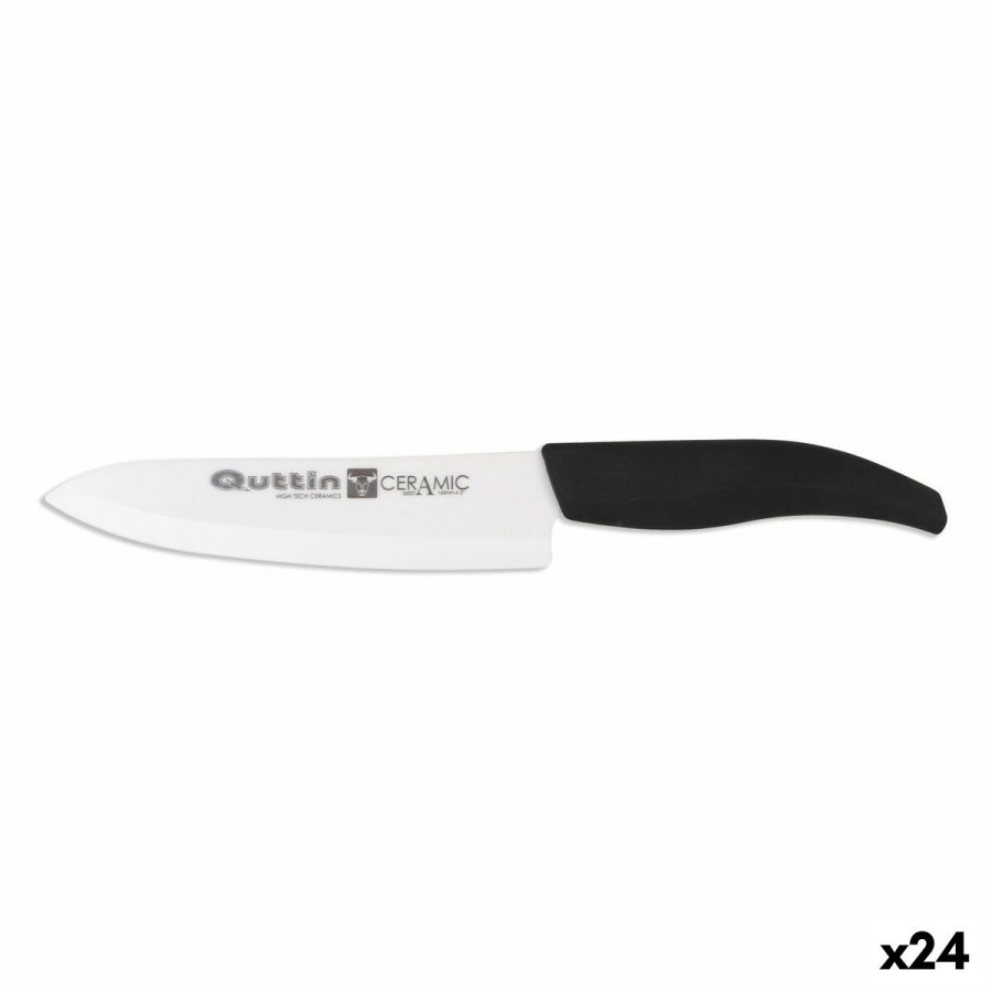 Kokkekniv Quttin   Keramik Sort 15 cm 1,8 mm (24 enheder) #1