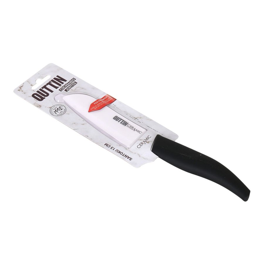 Kkkenkniv Quttin Santoku Ceramic Hvid Sort 13 cm (12 enheder) #4