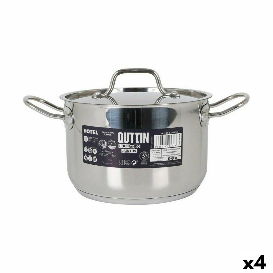 Gryde med lg Quttin Hotel Stl  20 x 13 cm (4 enheder) #1