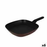 Pande Stegning Glat Quttin Sahara Smedet aluminium Brun 48 x 29 x 4,5 cm (6 enheder) #1