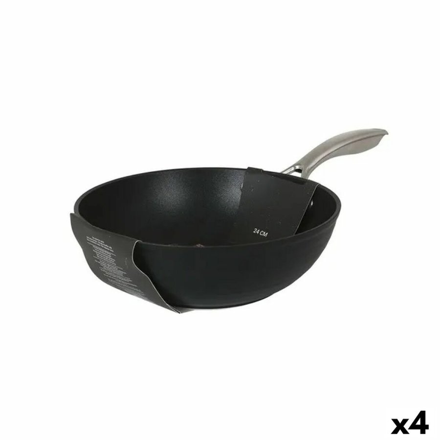 Wok Pande Quttin Spiral Smedet aluminium  28 cm (4 enheder) #1