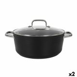 Gryde Med Glaslg Quttin Spiral  28 cm Smedet aluminium (2 enheder) #1
