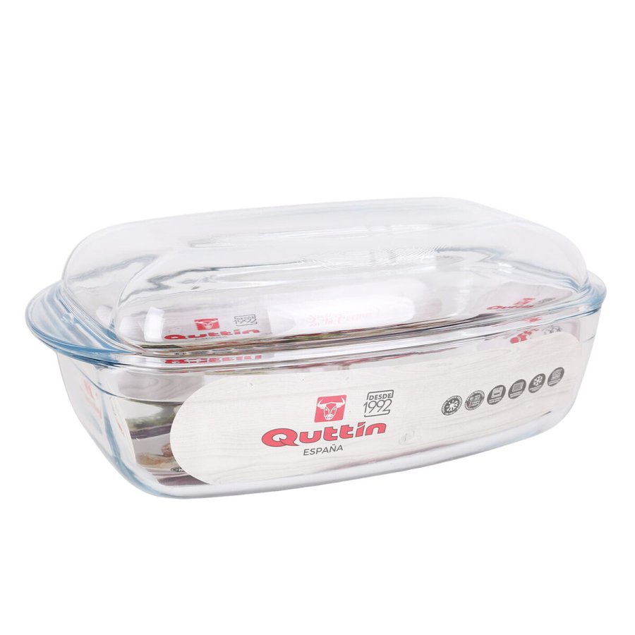Gryde Med Lg Quttin   Gennemsigtig 6,7 l Glas 37 x 22 x 14,1 cm (3 enheder) #4