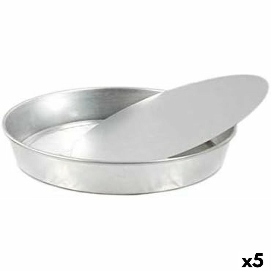 Aftagelig form VR Aluminium Slvfarvet 29 x 29 x 4 cm (5 enheder) #1