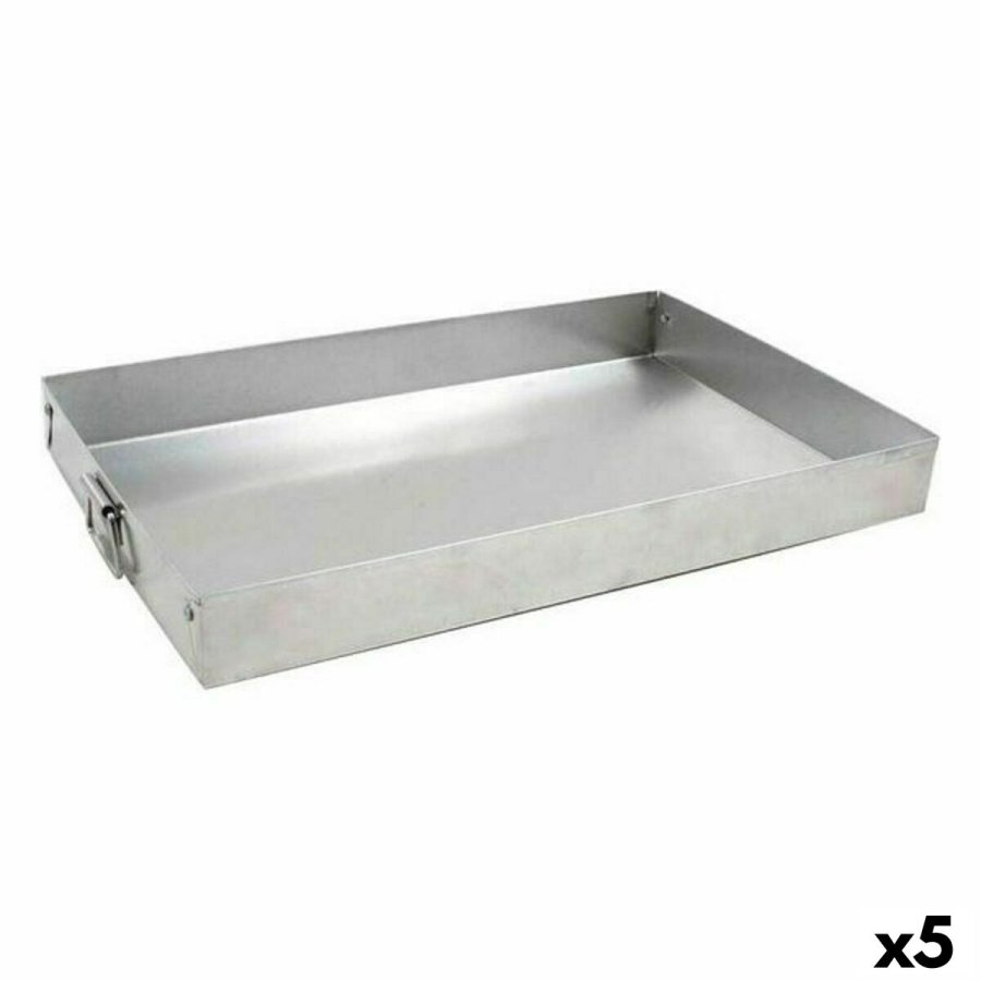 Rektangulr Form VR Slvfarvet Aluminium 30 x 19 x 3,5 cm (5 enheder) #1