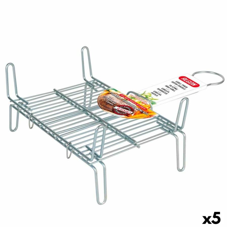 Grill Algon   Dobbelt Galvaniseret 20 x 25 cm (5 enheder) #1