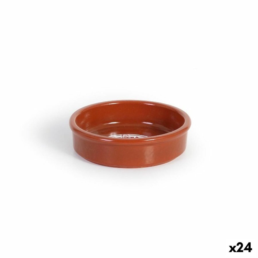 Kasserolle Azofra Bagt ler 10 x 10 x 2,5 cm (24 enheder) #1