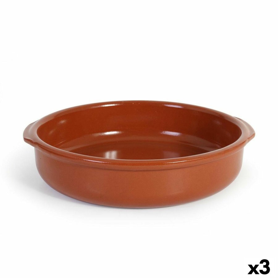 Kasserolle Azofra Bagt ler 33 x 31,5 x 7,5 cm (3 enheder) #1