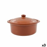 Kasserolle Azofra Bagt ler 24,5 x 23 x 16,7 cm Med lg (3 enheder) #1