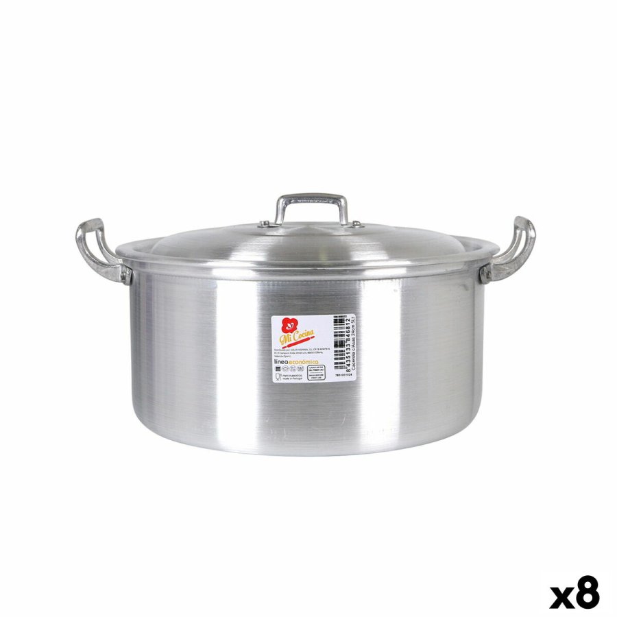 Gryde Med Lg Aluminium 31,3 x 26,5 x 13,5 cm (8 enheder) #1