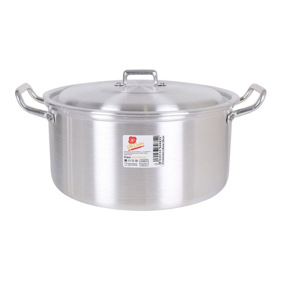 Gryde Med Lg Aluminium 33,5 x 28 x 15 cm (8 enheder) #4