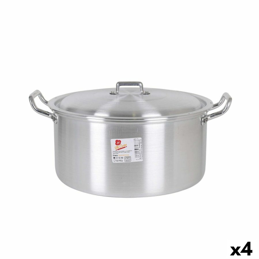Gryde Med Lg Aluminium 35 x 29 x 17 cm (4 enheder) #1
