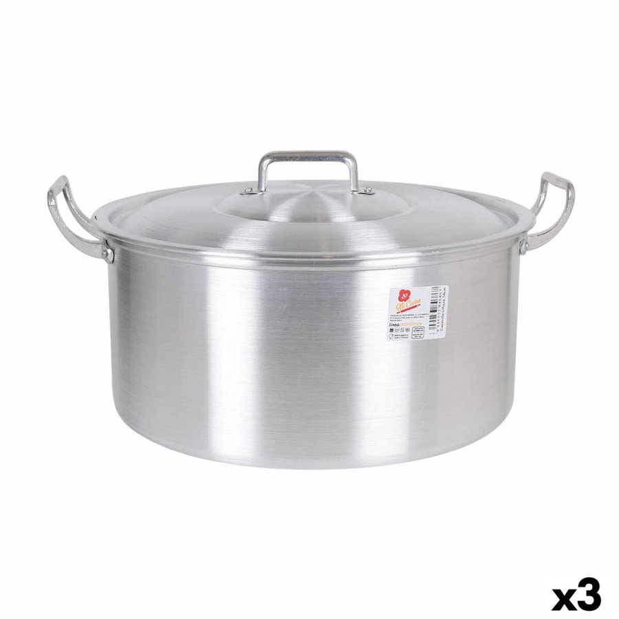 Gryde Med Lg Aluminium 43 x 36 x 16 cm (3 enheder) #1