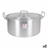 Gryde Med Lg Aluminium 44 x 39 x 21 cm (2 enheder) #1