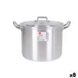 Gryde med lg Aluminium 27 x 22 x 20 cm (8 enheder) #1