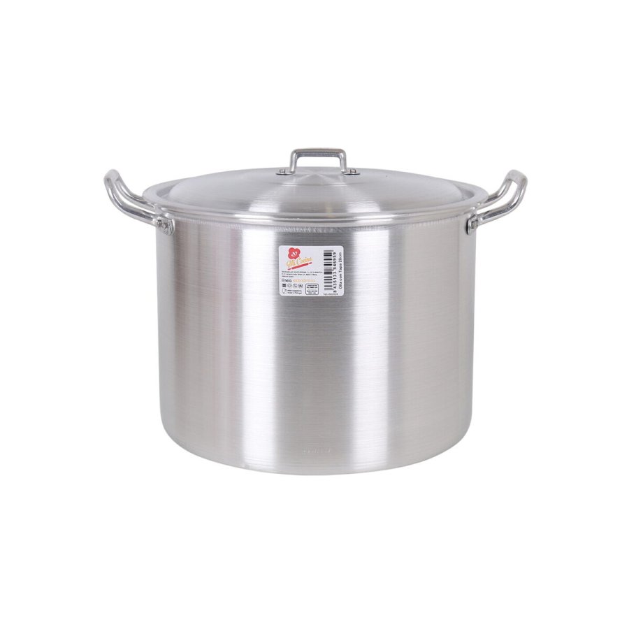 Gryde med lg Aluminium 36 x 30 x 26 cm (2 enheder) #4