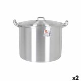 Gryde med lg Aluminium 39 x 33 x 27 cm (2 enheder) #1