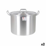 Gryde med lg Aluminium 44 x 38 x 30 cm (2 enheder) #1