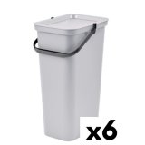 Affaldsspand til genbrug Tontarelli Moda 24 L Hvid (6 enheder) #1