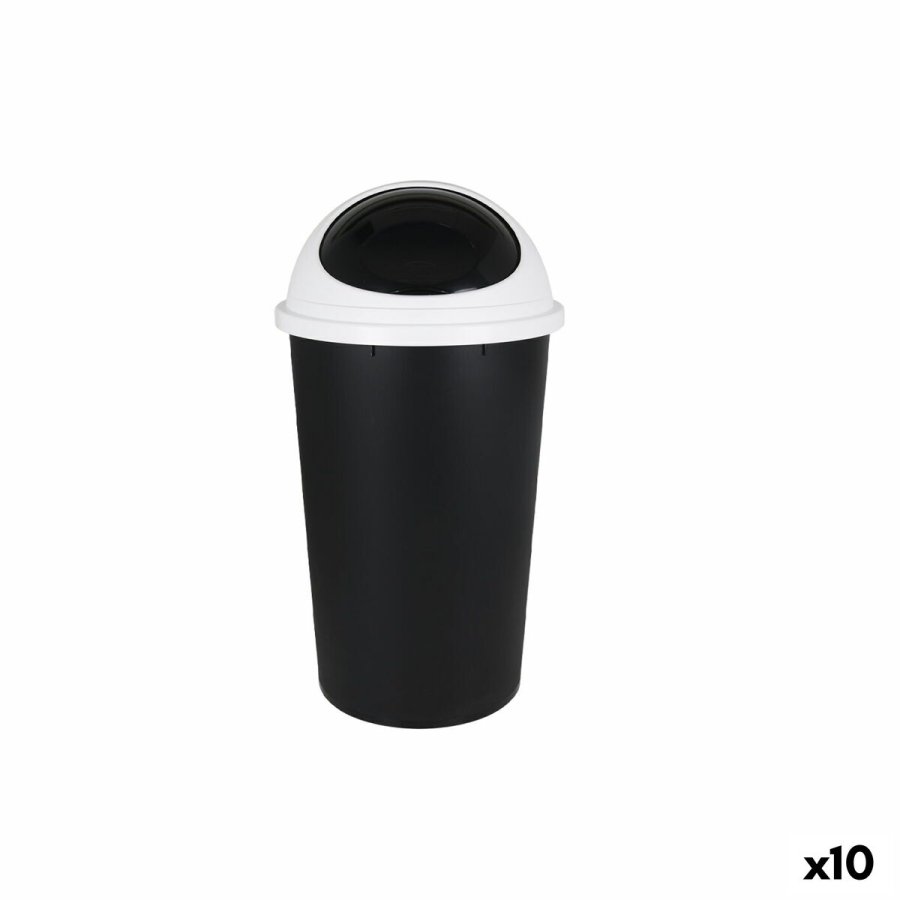 Papirkurv Tontarelli Small hoop (10 enheder) Hvid 25 L #1