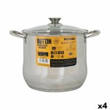 Gryde med Glaslg Quttin New Neron Stl 27,3 x 23 cm (4 enheder) #1