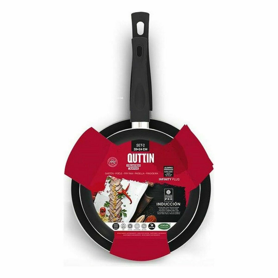 St med Stegepander Quttin Infinity Plus Aluminium 2 enheder 4 enheder 24 cm #10
