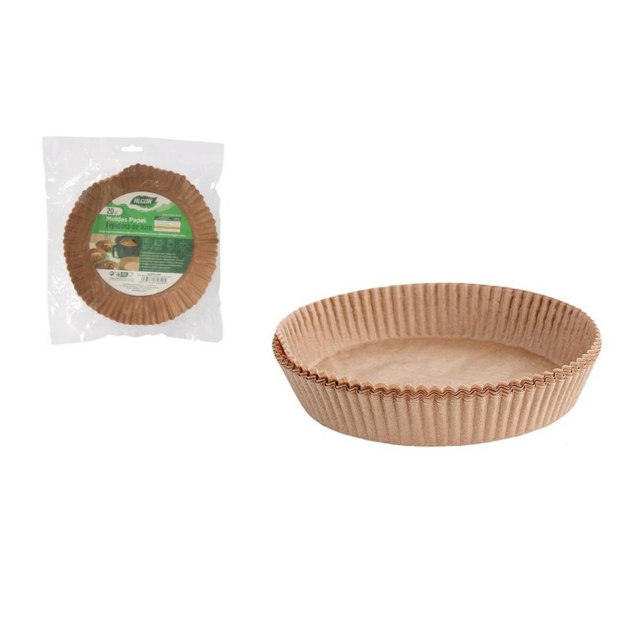 Papir til luftfrituregryde Algon 20 cm Gryde uden Olie (24 enheder) #4