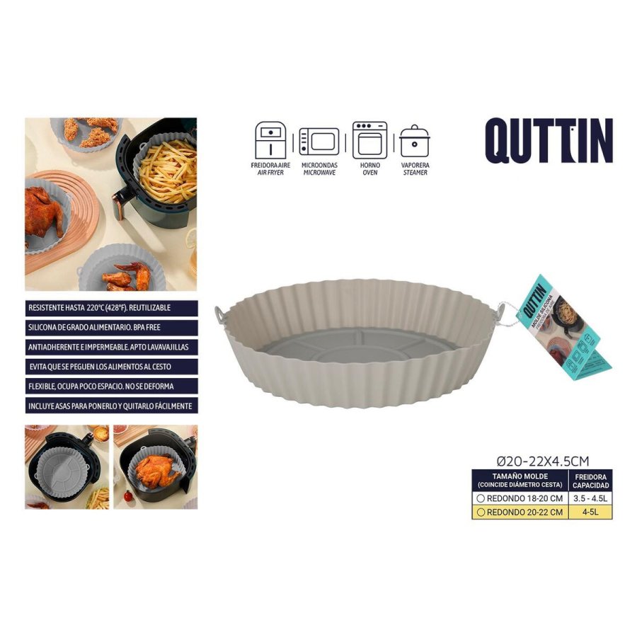 Bageplade Quttin AIR FRYER 22 x 22 x 5 cm (24 enheder) #7