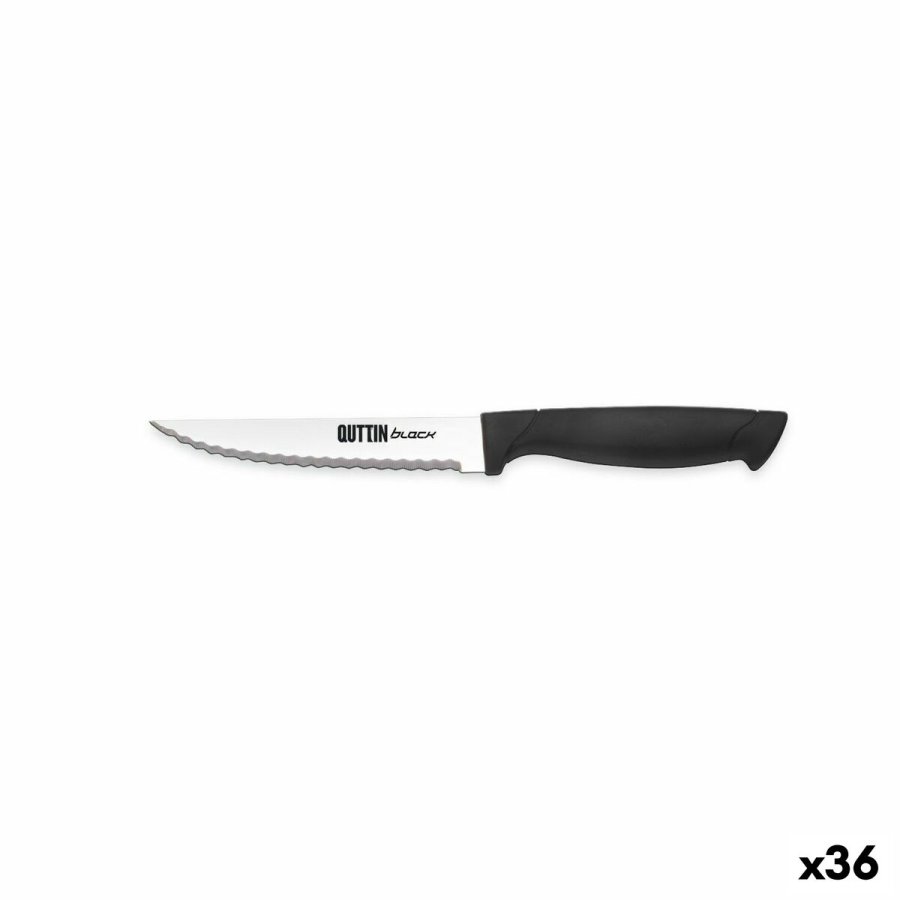 Savtakket kniv Quttin Black 11 cm (36 Enheder) #1