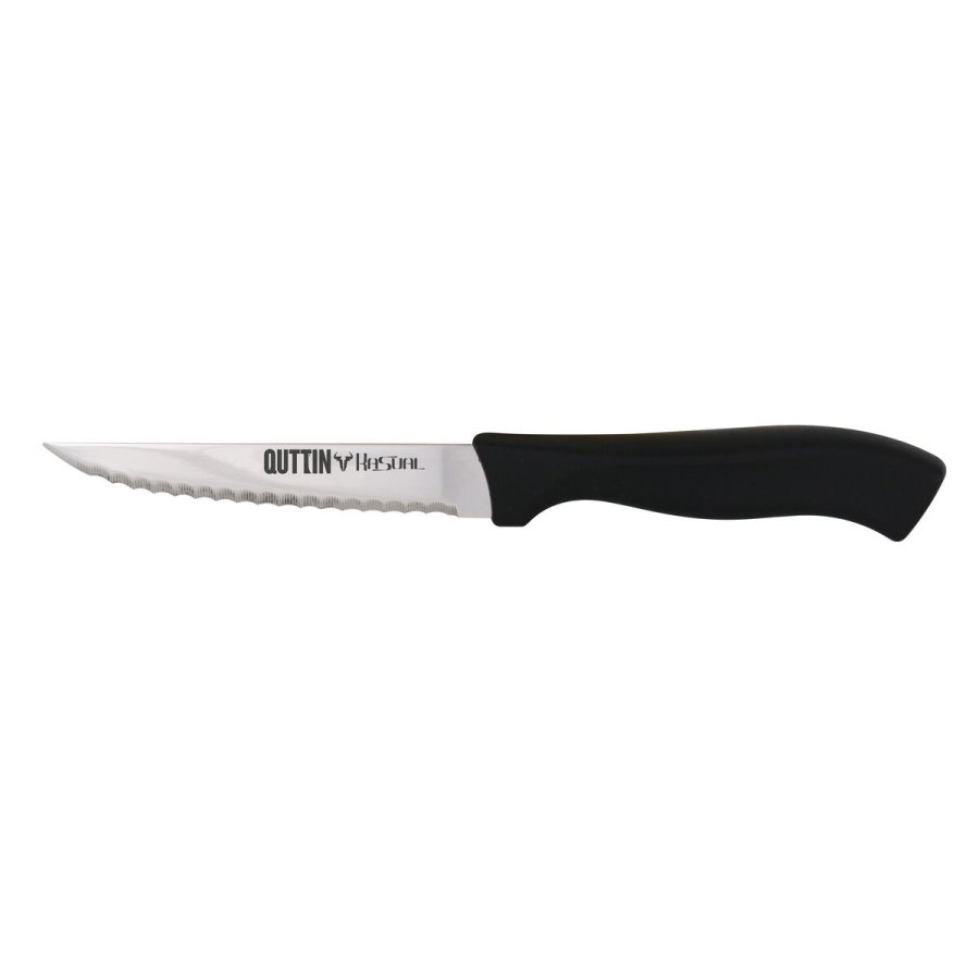 Savtakket kniv Quttin Kasual 22 x 2 x 1,5 cm Sort Slvfarvet #4