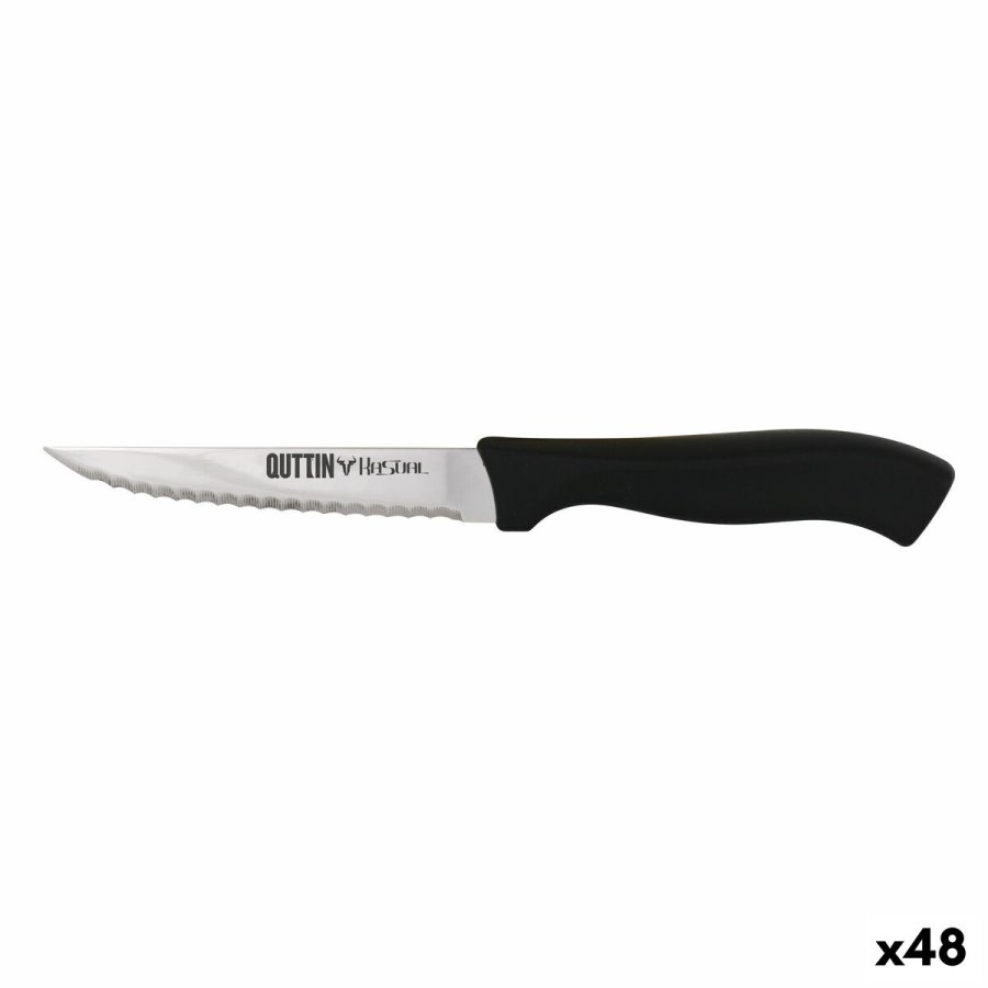 Savtakket kniv Quttin Kasual 22 x 2 x 1,5 cm Sort Slvfarvet #1