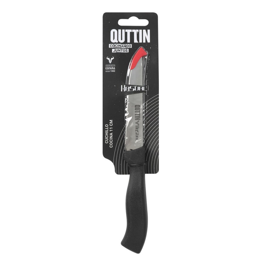 Kkkenkniv Quttin Kasual Sort Slvfarvet 22 x 2 x 1,5 cm MULTIFUNKTIONEL (48 enheder) #7