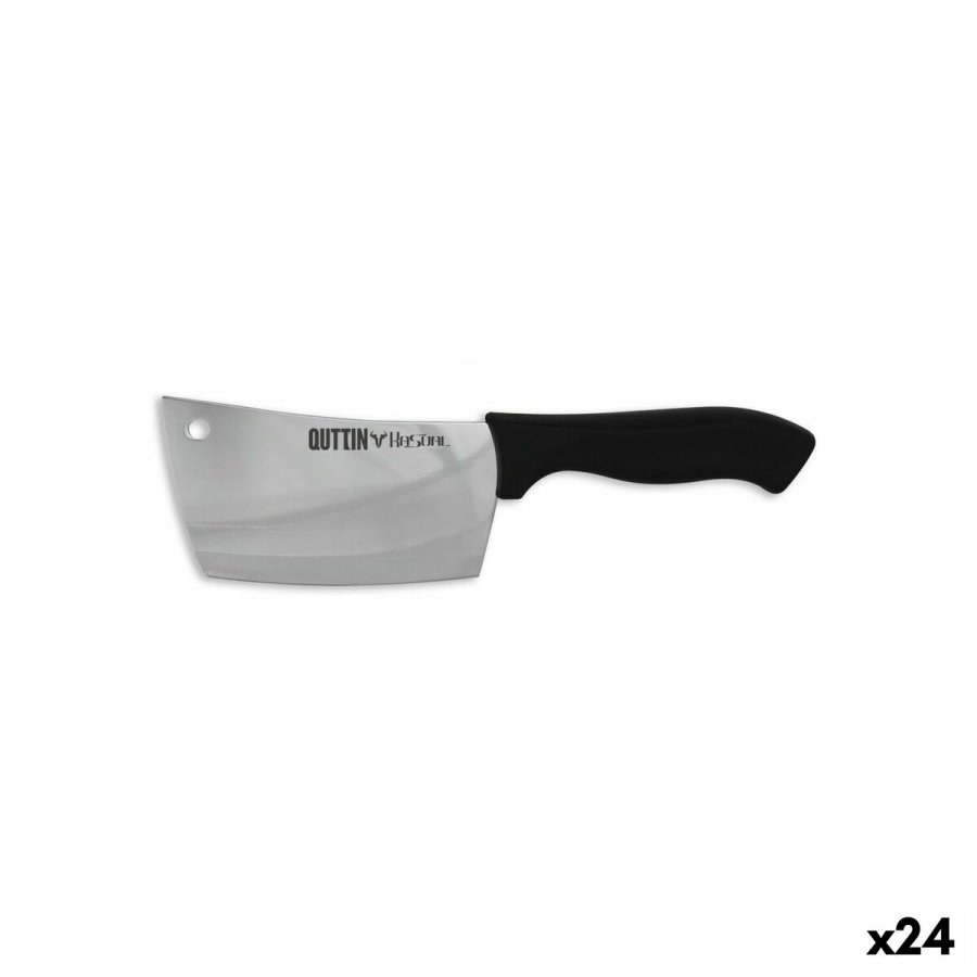Stor madlavningskniv Quttin Kasual 14 cm Sort Slvfarvet (24 enheder) #1