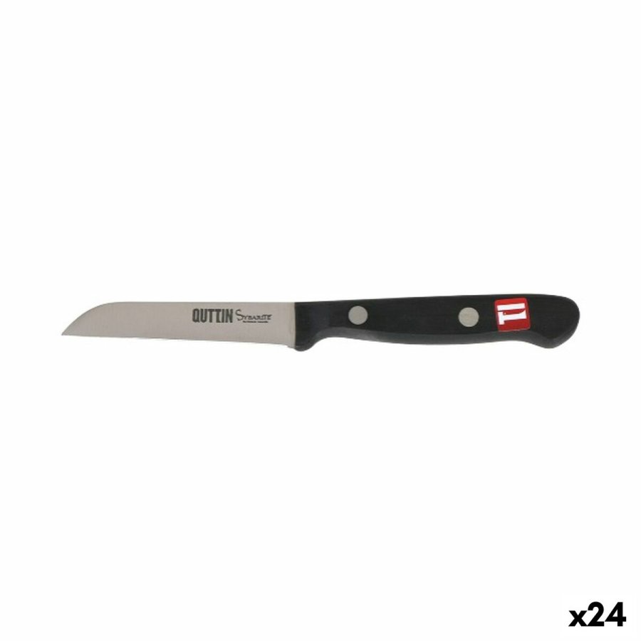 Skrllekniv Quttin Sybarite Sort Slvfarvet 8 cm (24 enheder) #1