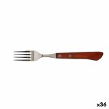 Gaffel Quttin Packwood 9,5 cm Brun Slvfarvet (36 Enheder) #1