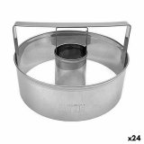 Bageform Quttin Slvfarvet Stl Donuts  10 cm 10 x 3,5 cm (24 enheder) #1