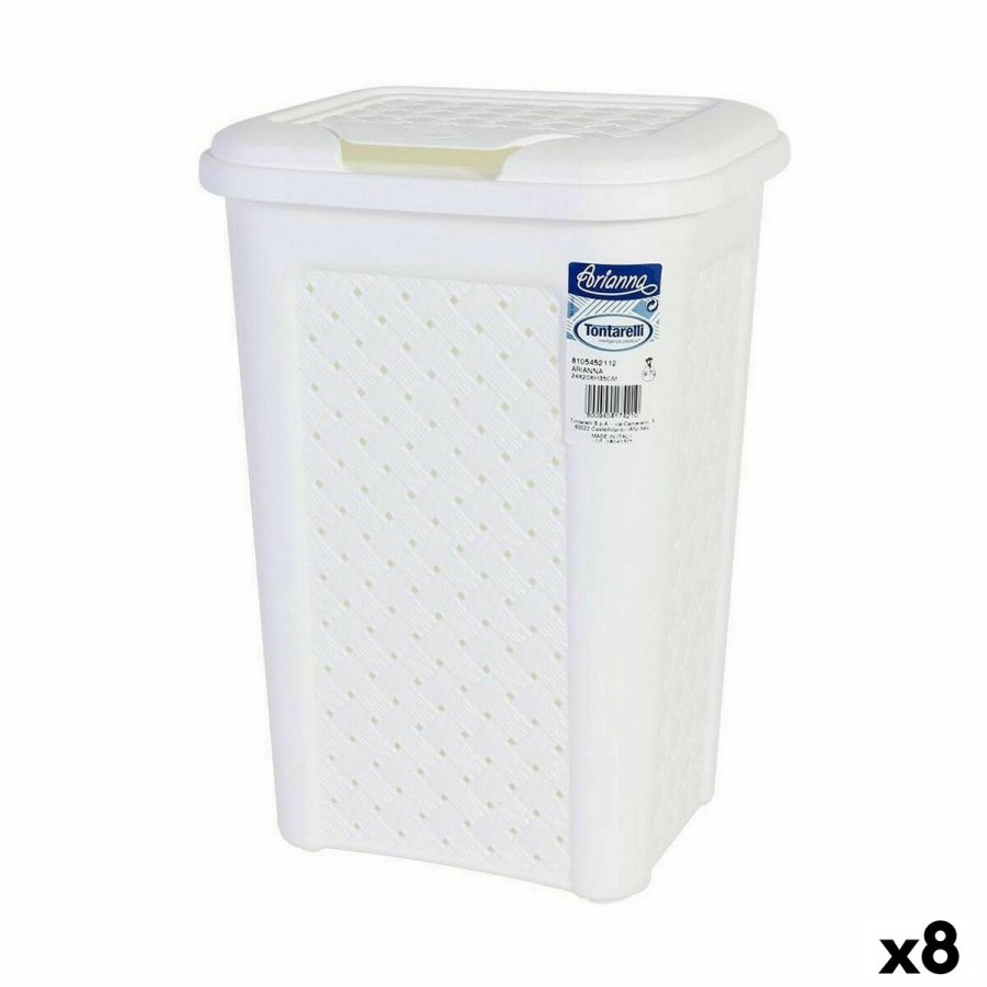 Papirkurv Tontarelli Arianna 10 L Hvid (8 enheder) #1