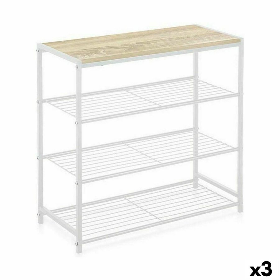 Hylder Confortime Hvid Tr Metal 60 x 30 x 63,5 cm (3 enheder) #1