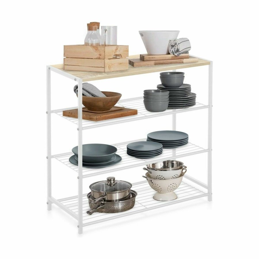 Hylder Confortime Hvid Tr Metal 60 x 30 x 63,5 cm (3 enheder) #4
