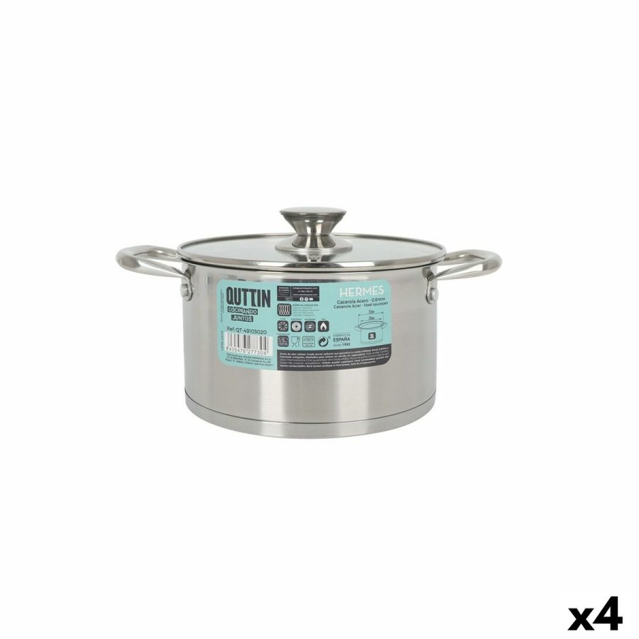 Gryde med Glaslg Quttin Hermes Stl 3 L (4 enheder) #1