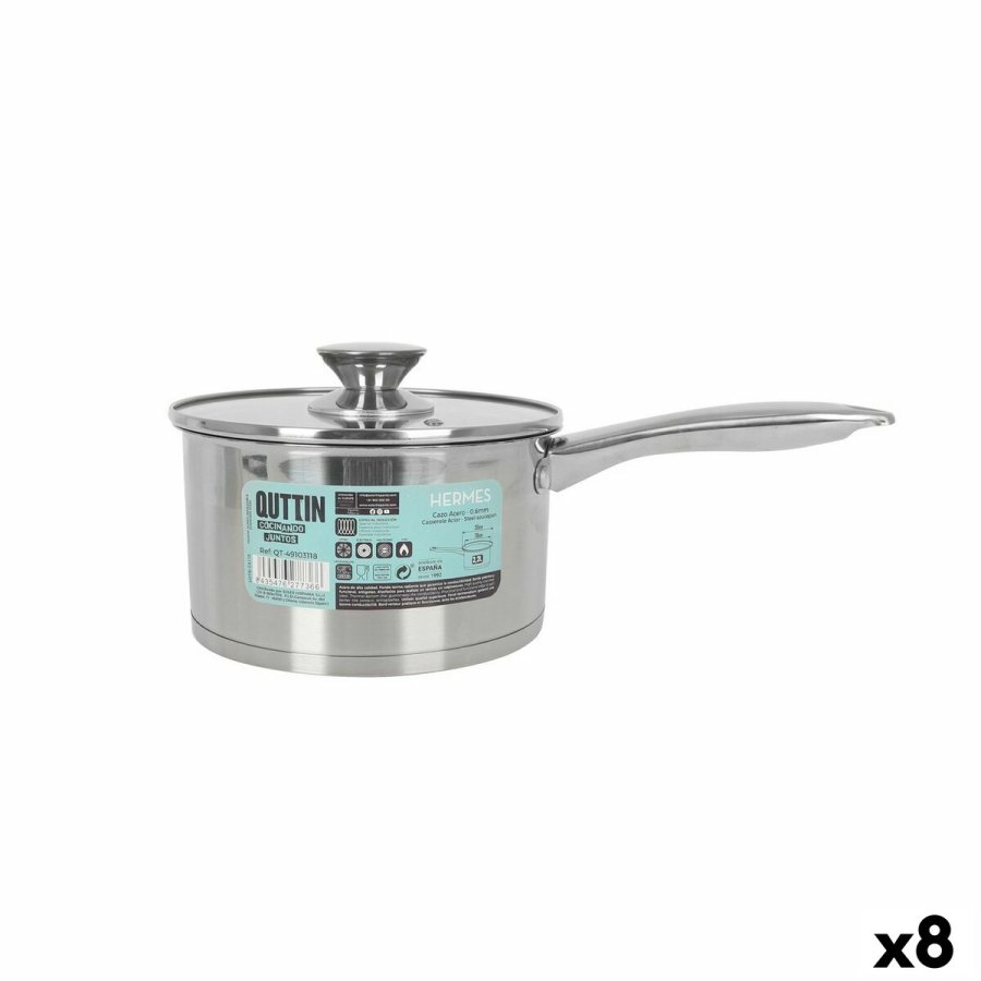 Kasserolle med lg Quttin Hermes 2,2 L Stl (8 enheder) #1