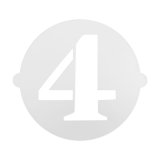 Kage skabelon Algon 25 cm Tal 4 (36 Enheder) #7