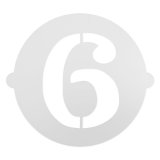 Kage skabelon Algon 25 cm Tal 6 (36 Enheder) #7