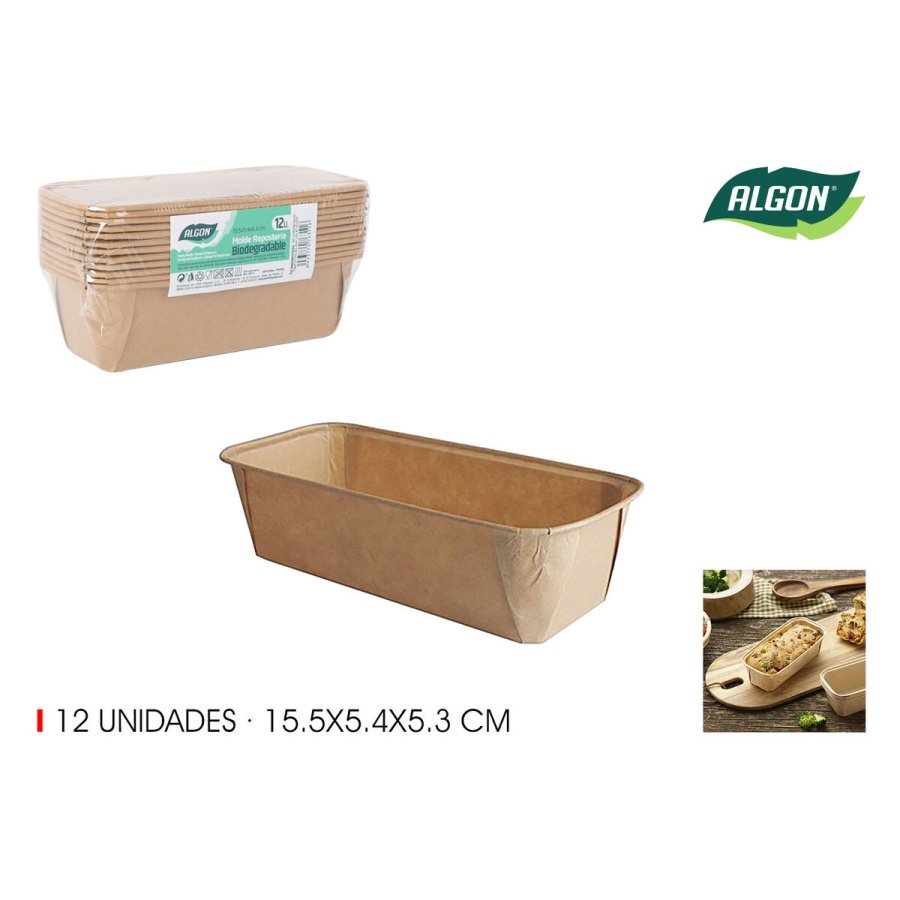 St med kagedser Algon Papir 15,5 x 5,4 x 5,3 cm 12 Dele (24 enheder) #7