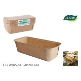 St med kagedser Algon Papir 20 x 7 x 7 cm 12 Dele (24 enheder) #7