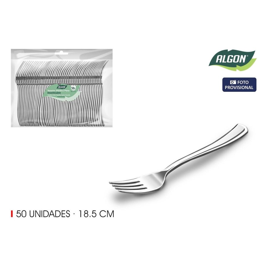 St med Gafler Algon 18,5 cm 50 Dele (12 enheder) #10