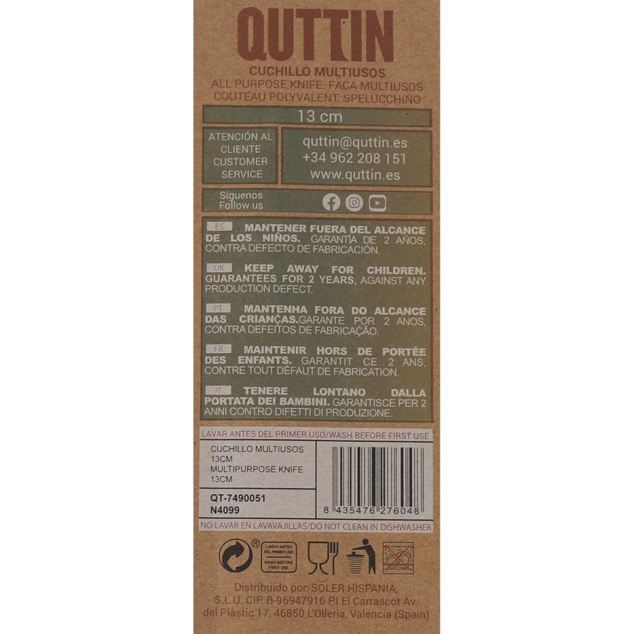 Kkkenkniv Quttin Terra 13 cm (36 Enheder) #4